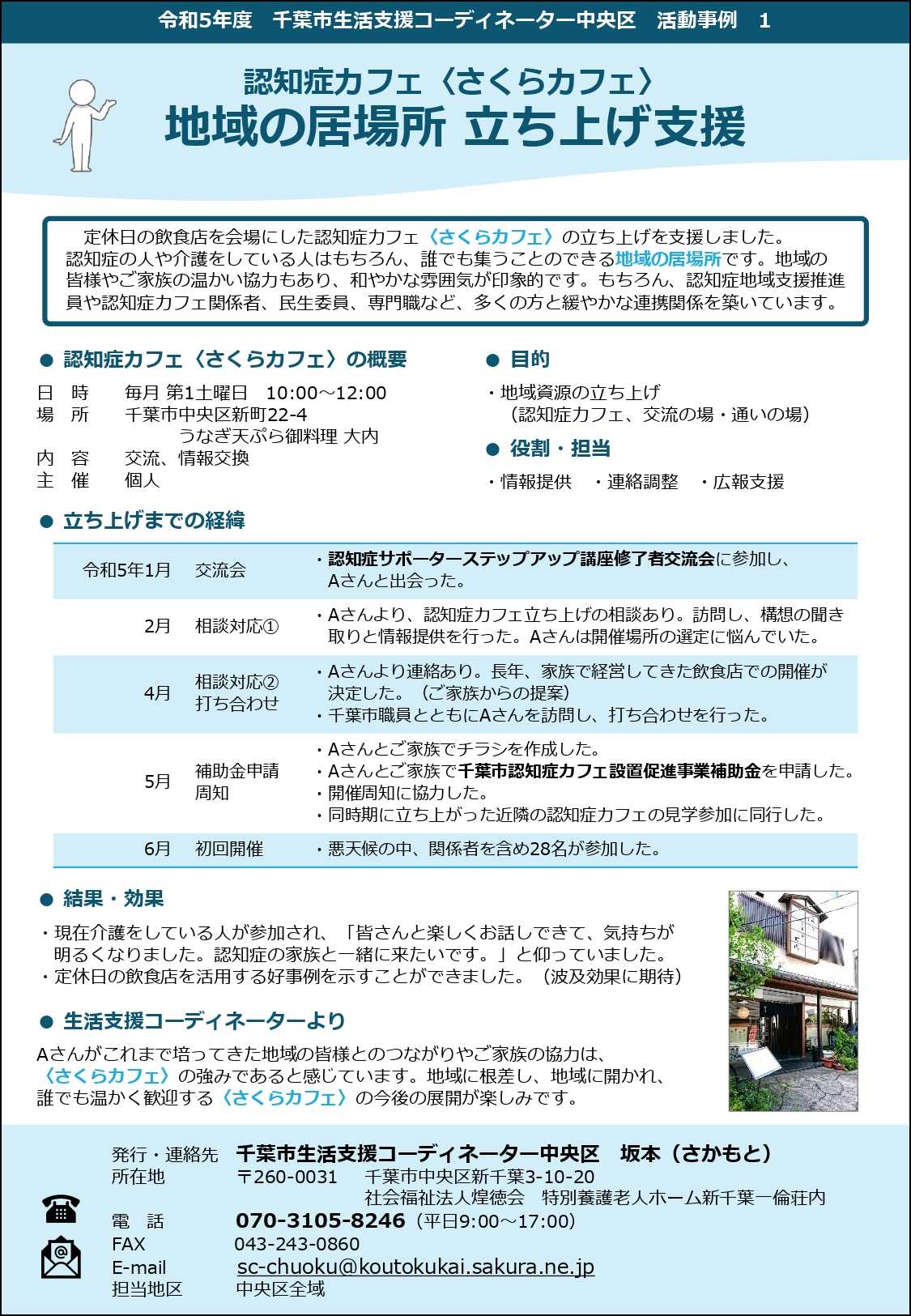 【活動事例】地域の居場所　立上げ支援